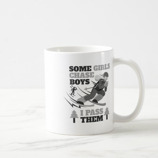 Mug Certaines filles poursuivent des garçons je les pi (Droite)