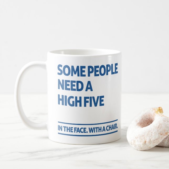 Mug Certaines personnes ont besoin d'un maximum de cin (Avec donut)