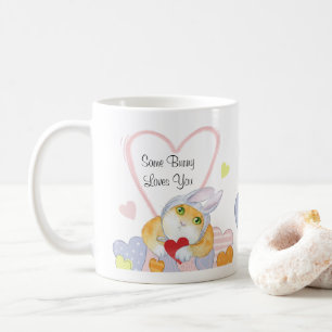Mug Certains Bunny T'Aime Mignonne Aquarelle