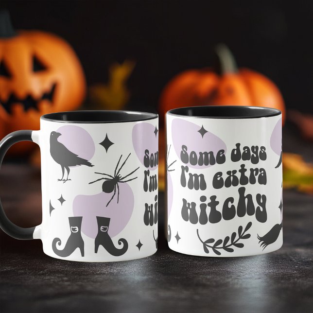 Mug Certains jours je suis extra WITCHY Halloween (Some days I'm extra WITCHY Halloween Mug)