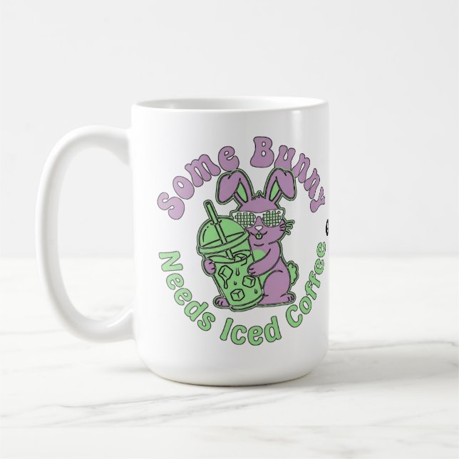 Mug  Certains Lapins Ont Besoin De Café Glacé Rétro Pr (Gauche)
