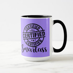 Mug Certifié Smartass Violet