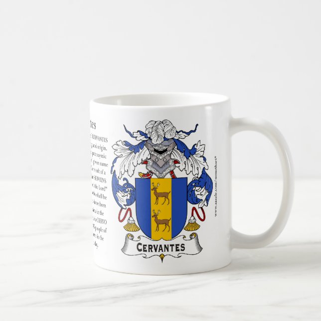 Mug Cervantes, l'origine, la signification et la crête (Droite)