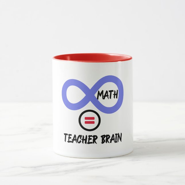 Mug Cerveau de l'enseignant = ×math Algebra T-shirt de (Centre)