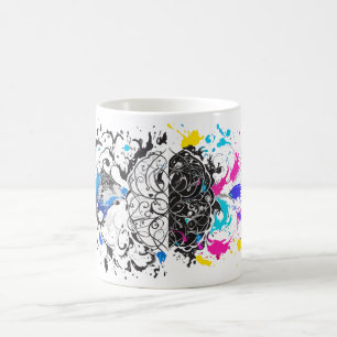 Mug Cerveau gauche contre Cerveau droit Création