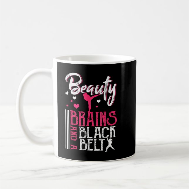Mug Cerveaux de beauté Ceinture noire Arts martiaux Ka (Gauche)