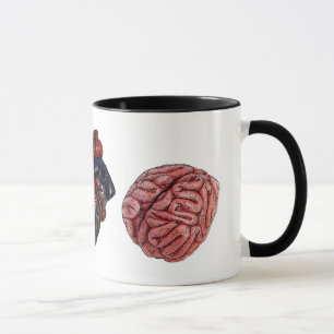 Mug Cerveaux de coeur d'oeil