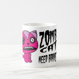 Mug Cerveaux du besoin de chats de zombi aussi !