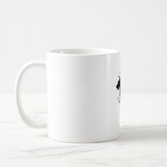 Mug Cesky Terrier Chien - Classes Silhouette de la lun (Gauche)