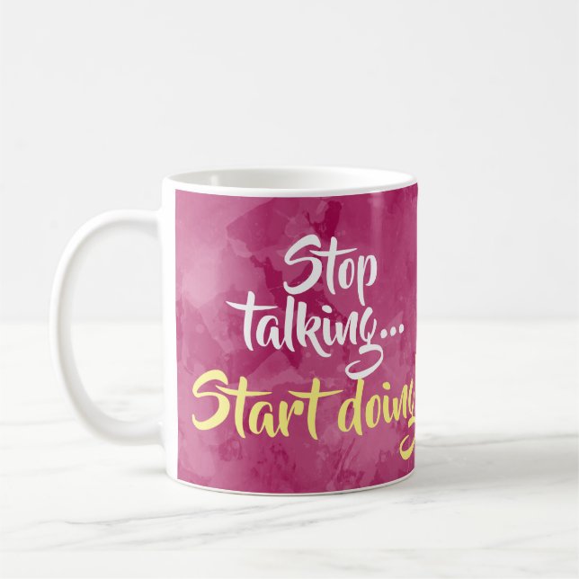 Mug Cessez de parler le début faisant l'inspiration de (Gauche)
