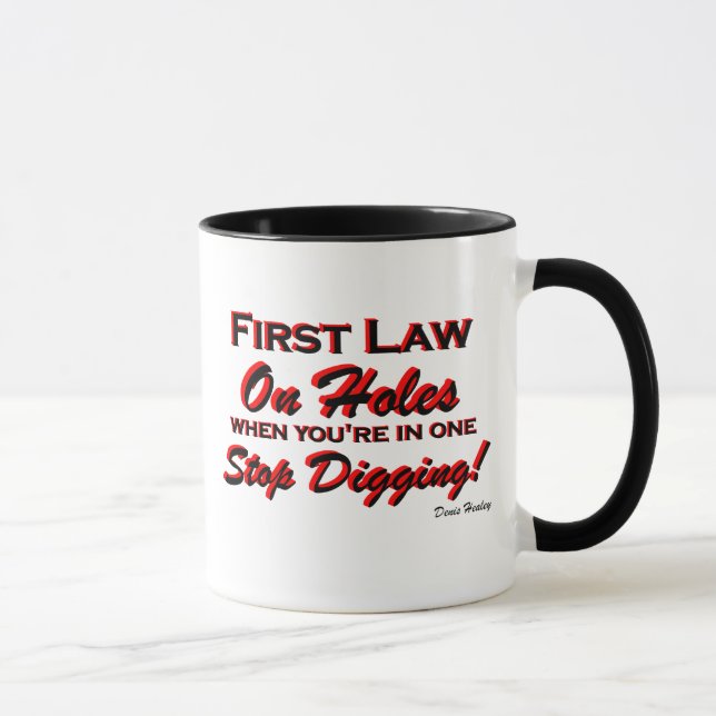 Mug Cessez le creusement ! (Droite)