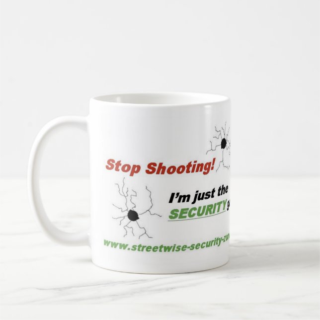 Mug Cessez le tir ! Je suis juste Le SECURI… - (Gauche)