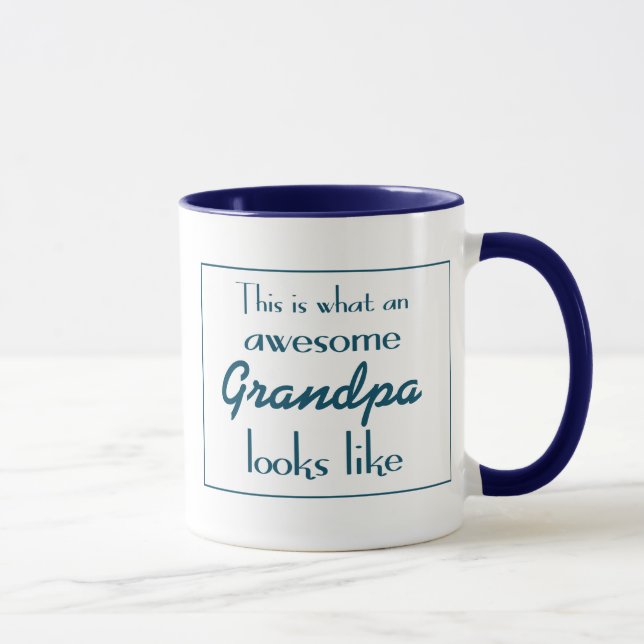 Mug C'est à quel grand-papa impressionnant ressemble (Droite)
