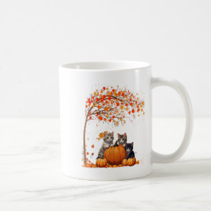 Mug C'est Automne Y'all Cat Leaf Fall Tree Bonjour Aut