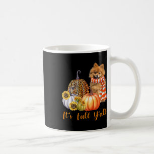 Mug C'est automne Y'all Poméranien Chien Leopard Citro