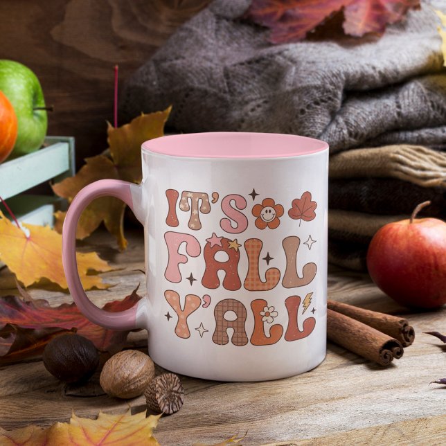 Mug C'est Automne Y'all Summer Vibe Rose Floral Automn (Créateur téléchargé)