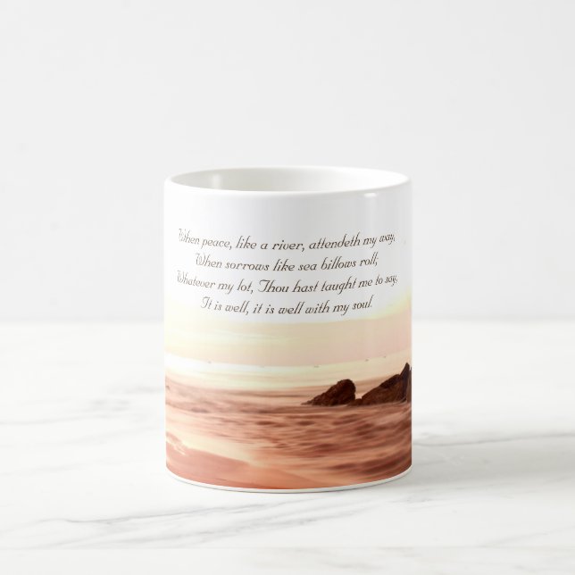 Mug C'est bien avec mon âme, bien-aimée Hymne (Centre)