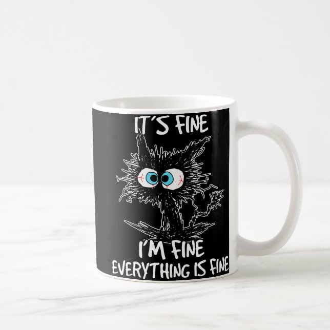 Mug C'est bien Je vais bien Tout est bien amusant Noir (Droite)