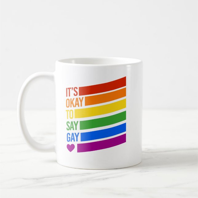 Mug C'est bon de dire Gay (Gauche)