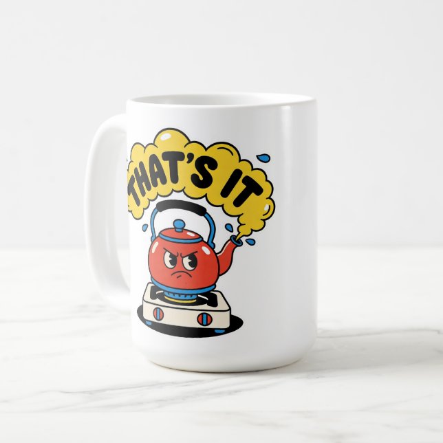 Mug C'est Ça, Je Bouillonne - Conception Drôle pour le (Devant gauche)