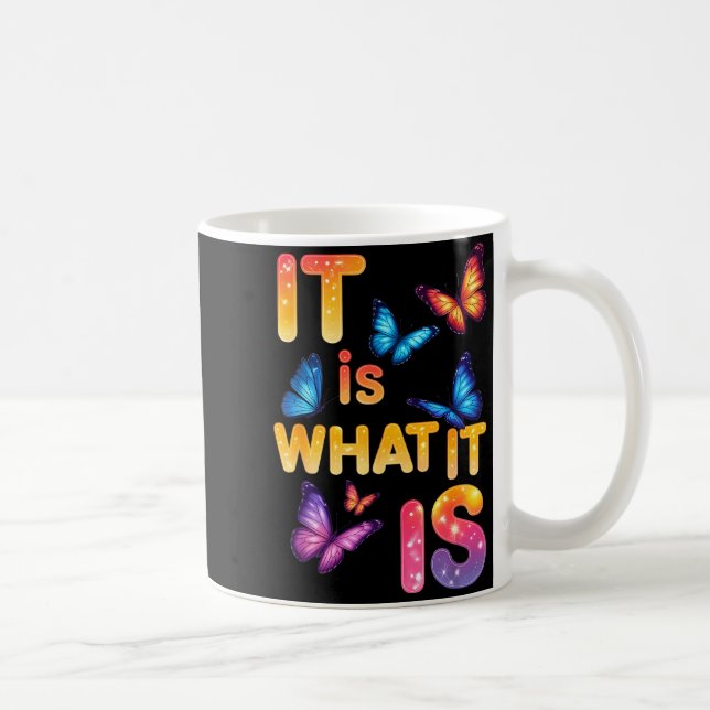 Mug C'est ce que c'est papillon citation inspirante  (Droite)