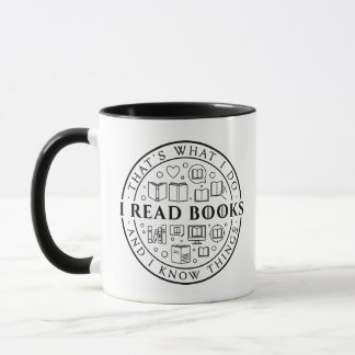 Mug C'est ce que je fais je lis des livres et je sais 
