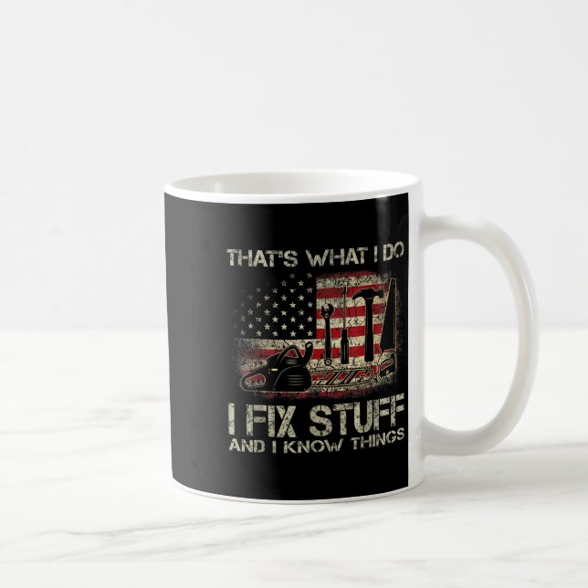Mug C'est ce que je fais, je répare des trucs et je co (Droite)