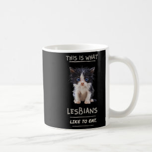 Mug C'Est Ce Que Les Lesbiennes Aiment Manger - Drôle
