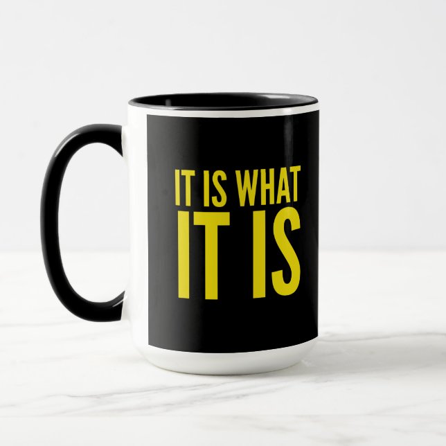 Mug C'est ce qu'il est drôle citations jaune (Gauche)