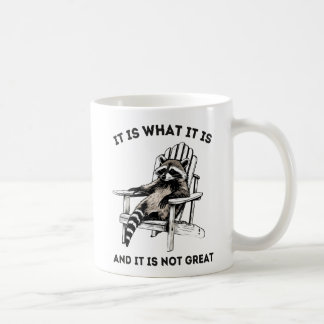 Mug C'Est Ce Qu'Il Est Et Ce N'Est Pas Grand, Raccoon