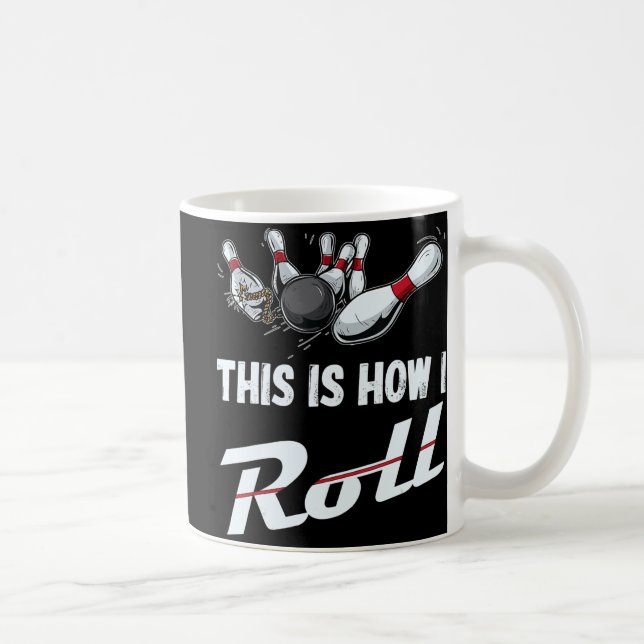 Mug C'Est Comme Ça Que Je Roulais Fun Bowling Team Men (Droite)
