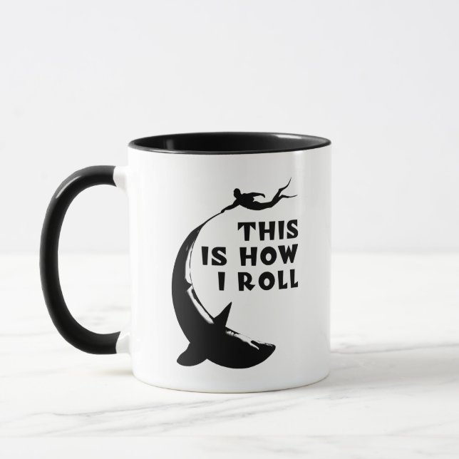 Mug C'Est Comme Ça Que Je Roule - Plongée Sous-Marine  (Gauche)