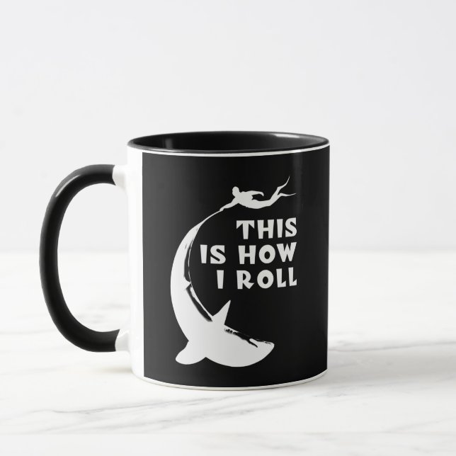 Mug C'Est Comme Ça Que Je Roule - Plongée Sous-Marine  (Gauche)