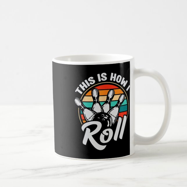 Mug C'est comme ça que je roule Rétro Bowling 60s 70s  (Droite)