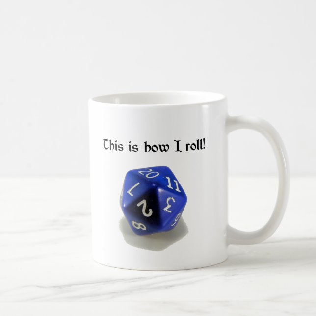 Mug C'est comment je roule (d20) (Droite)