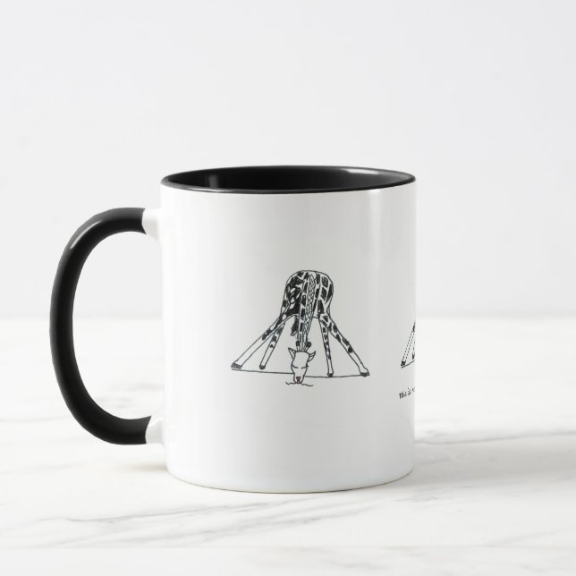 Mug C'est comment une girafe boit les eaux blanches (Gauche)