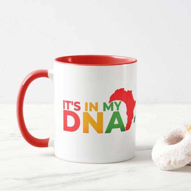 Mug C'est dans mon ADN - Mois de l'histoire des Noirs (Avec donut)