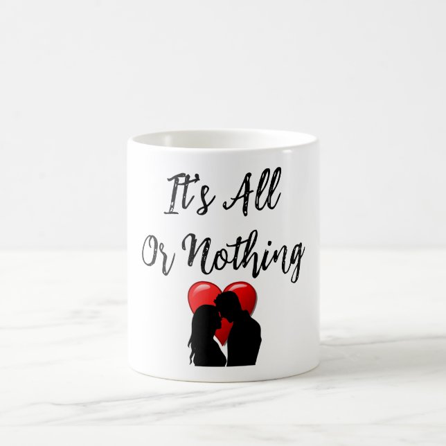 Mug C'est de la pâte à café tout ou rien (Centre)
