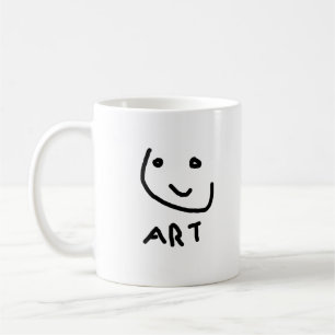 Mug C'est de l'art, un drôle de visage