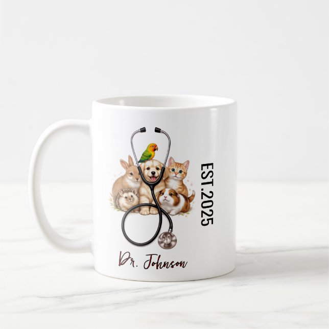Mug C'est Dr. En fait des Animaux | Drôle de Journée d (Gauche)