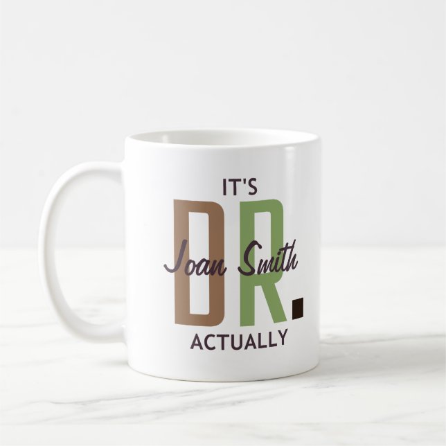 Mug C'est Dr. En fait (Personnalisé) (Gauche)