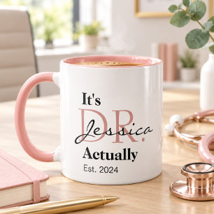 Mug C'est Dr. [Nom personnalisé] Année d'établissement