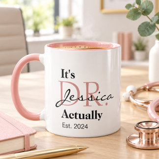 Mug C'est Dr. [Nom personnalisé] Année d'établissement