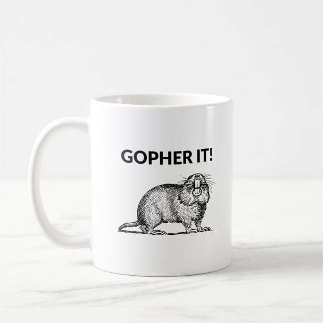 Mug C'est drôle Pun Taupe (Gauche)