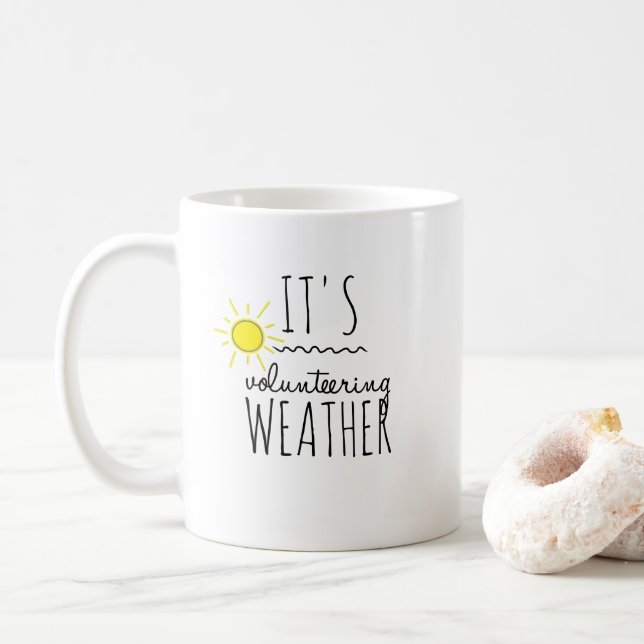 Mug C'est du bénévolat météo. (Avec donut)