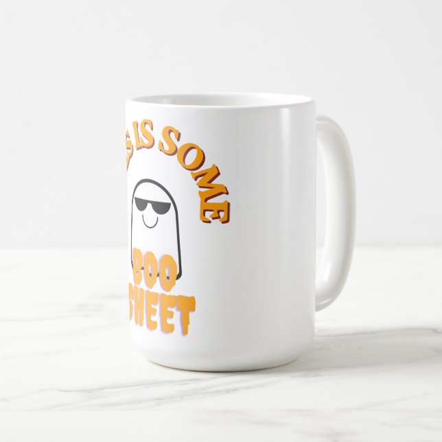 Mug C'est du Feuillet de Boo – Pun Halloween Drôle de  (Devant droit)