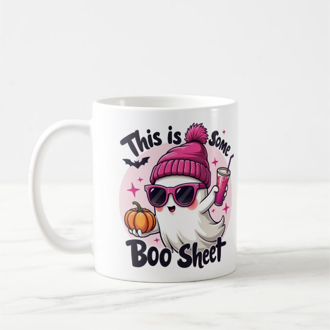 Mug C'est du papier de Boo pour femmes, fantôme mignon (Gauche)