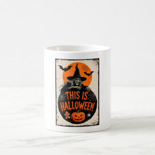 Mug C'est Halloween Scary Witch Retro Éffrayant Party