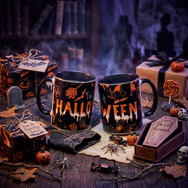 Mug "C'est Halloween – Style effrayant pour les audaci (Créateur téléchargé)