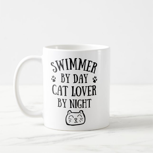 Mug C'est la fête. Cat lover by night. (Gauche)